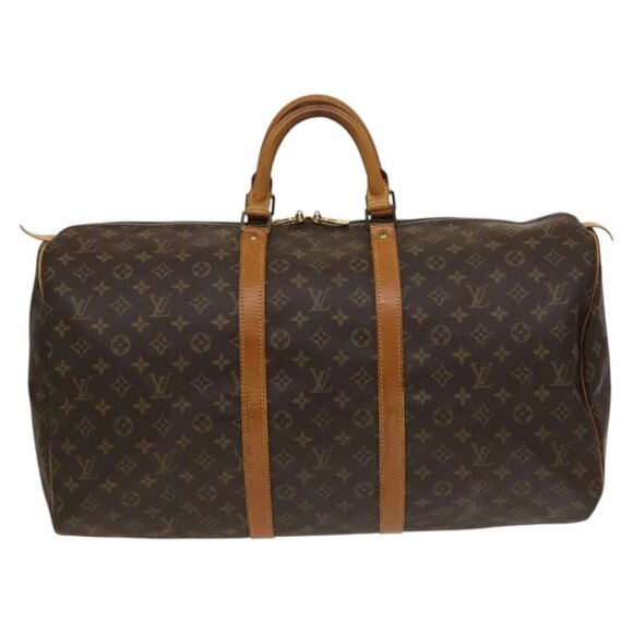LOUIS VUITTON Monogram Keepall 55 Boston Bag M41424 LV Auth 131775 - Picture 3 of 16